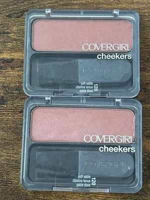 Rubor CoverGirl Cheekers, Soft Sable #120 0,12 oz - Paquete de 2 Foto 1 de 3