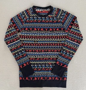 SWEATY BETTY TOP SZ SMALL SKI FIGURES SNOW THERMAL WINTER WOMEN RUN WALK WINTER - Picture 1 of 8