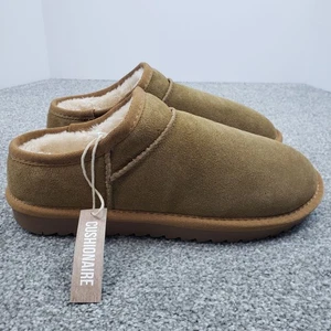 Cushionaire NUOVE scarpe hilo slip-on stivali vera pelle scamosciata marrone castagno taglia 8,5 o 9 - Foto 1 di 8
