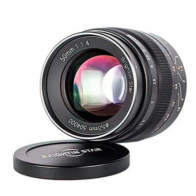 Brightin Star 50mm F/1.4 Mk. II Micro Four Thirds Lens Low Light Portrait Prime - Image 1 of 4