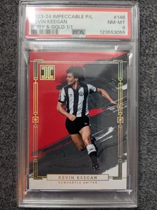 2023-24 PANINI IMPECCABLE KEVIN KEEGAN RUBY & GOLD PARALLEL#D1/1#146 PSA 8 - Picture 1 of 2