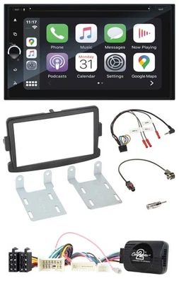 Blaupunkt 2DIN Bluetooth DAB USB DVD Lenkrad Autoradio für Dacia ab 2012 schwarz - Bild 1 von 4
