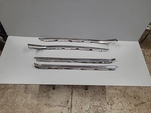 Mopar 1970 -74 Cuda Door Glass Seal Channel Side Chrome Trim Drip Rail Barracuda - Picture 1 of 15