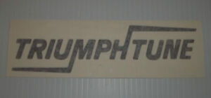 New Triumph Tune Logo Badge Decal Sticker TR6 TR7 TR8 Spitfire Dolomite Sprint