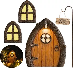 Door and Windows for Trees – Glow in The Dark Yard Art SculptureDecoration - Picture 1 of 6