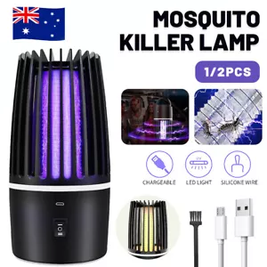 UV Light Mosquito Killer Lamp Electric Rechargeable Zapper Bug Fly Insect Trap - Picture 1 of 12