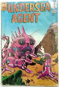 VINTAGE 1966 UNDERSEA AGENT #5 SILVER AGE TOWER FUMETTO ~ OTTIME CONDIZIONI + - Foto 1 di 1
