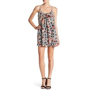 Neu mit Etikett Show Me Your Mumu Trapez-Minikleid Rose Ranger schwarz aztekisch Blumenmuster Small - Bild 1 von 7