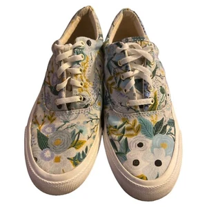 Keds Gray Rifle Paper Co. Anchor Garden Party Sneaker - Picture 1 of 7