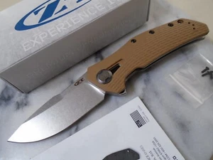Zero Tolerance KVT Tactical Pocket Knife Coyote Tan 0308 Titanium CPM 20CV New - Picture 1 of 10