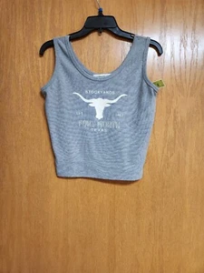 Texas Longhorn Design Heather Gray Tank Top. NWT. XL. Cute. - Picture 1 of 7