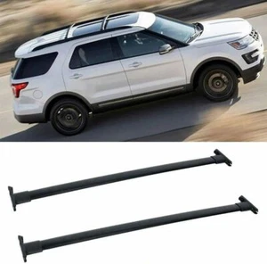 2Pcs Fit For Explorer 2011-2015 Aluminum Roof Rail Rack Cross Bar Crossbar - Picture 1 of 6