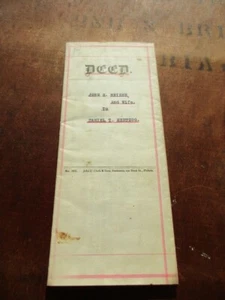 1901 Property DEED Lancaster County PENNSYLVANIA - West Cocalico Township - Picture 1 of 4