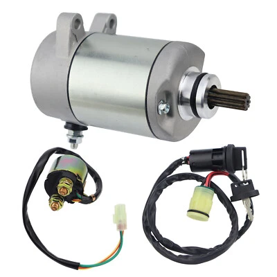 Starter&Relay For Honda Rancher 400 TRX400FA FourTrax AT 2004-2007 with Switch - Image 1 of 4