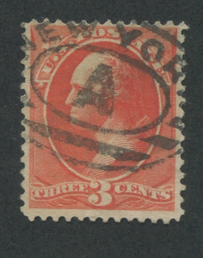 1887 US Stamp #214 Used F/VF New York A Cancel Catalogue Value $50 - Image 1 of 1