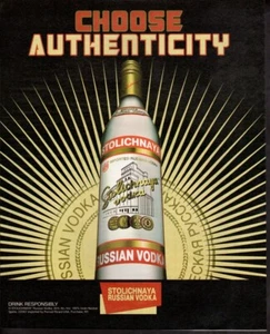 Vintage Print Werbung Alkohol STOLI Vodka Sonnenaufgang Echtheit wählbar - Bild 1 von 1