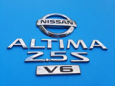 02 03 04 05 06 NISSAN ALTIMA 2.5 S V6 REAR EMBLEM LOGO BADGE SYMBOL SET (2005) - Image 1 of 4