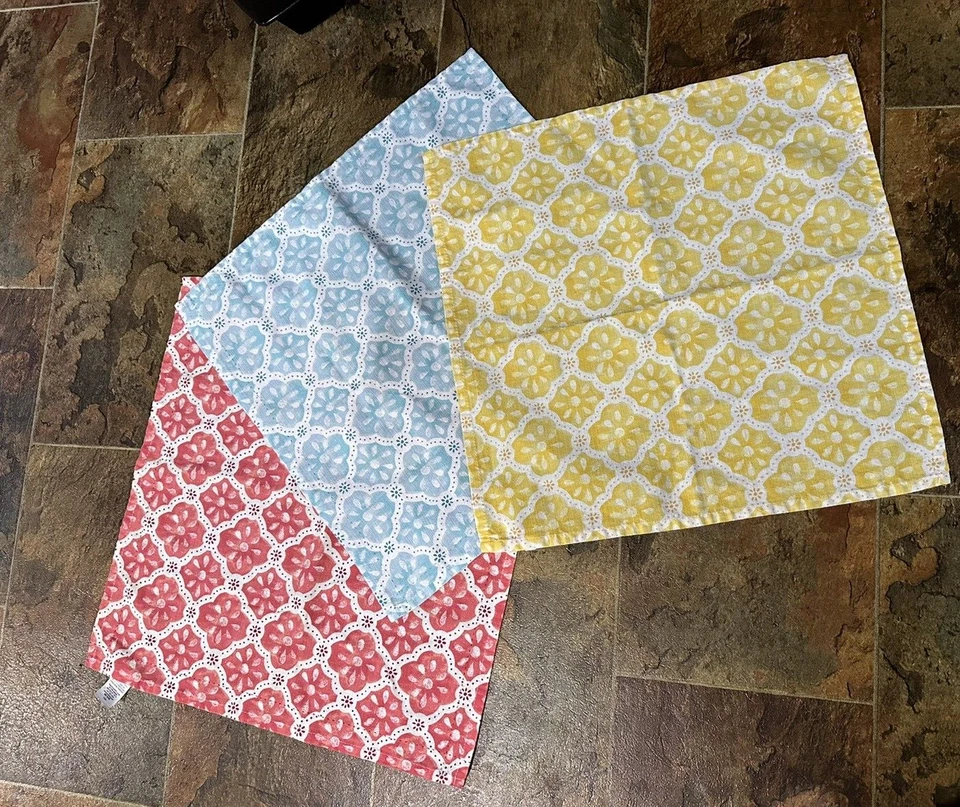 SET of 3 Pioneer Woman KITCHEN TOWEL 19x19" square NEW NO TAGS or PKG tea towel - Image 1 of 4