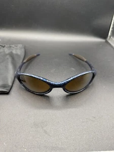 Oakley New Eye Jacket Cobalt Gold Iridium Lenses - Picture 1 of 10