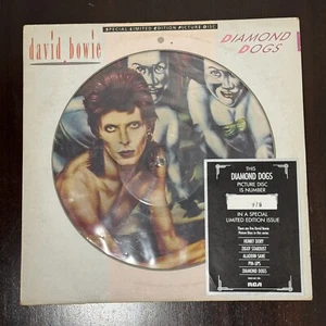 David Bowie Diamond Dogs Limited Edition #978 Picture Disc Vinyl 1984 Vintage - Picture 1 of 5