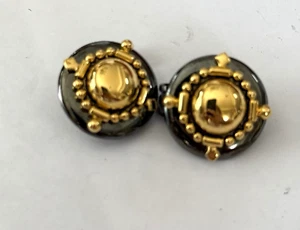 Pendientes redondos JOAN RIVERS tono dorado y bronce - Imagen 1 de 1
