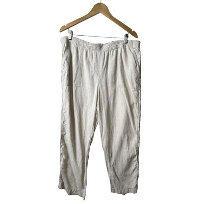 Chico's 100% linen pants women’s size 3/XL - Image 1 of 4