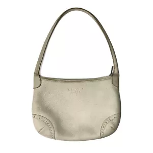 Carven Paris off white , light gray Leather Logo Shoulder/Hobo Bag - Picture 1 of 17