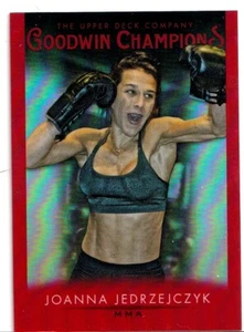 2021 Upper Deck Goodwin Champions #23 Joanna Jedrzejczyk Platinum Red - Picture 1 of 2