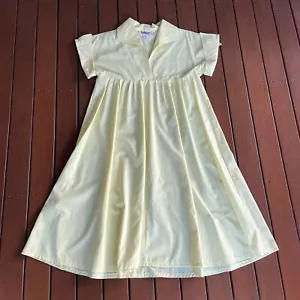 Vintage Size 12 Yellow Smock Dress 70s 80s Kitch - Picture 1 of 8