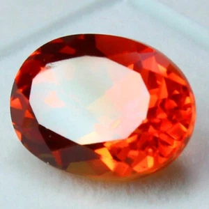 Natürlicher zertifizierter Montana Padparadscha Saphir 9 x 7 mm oval atemberaubende Edelsteine - Bild 1 von 7