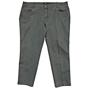 Lafayette 148 - Women's 18 Mercer Capri Jeans Loden Green NWOT - Picture 1 of 13