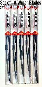 Autotex M6 Pro Wiper Blade 26" Front Windshield Universal Fit Set of 10 - Picture 1 of 4