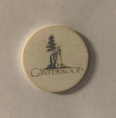 Marcador de pelota de calle de golf Canterwood Country Club de colección Washington años 70 80 de colección Foto 1 de 3