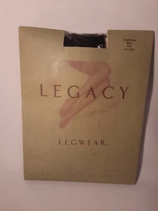QVC Legacy Legwear Crochet Lace Pattern Black PLUS A31834 Tight Pantyhose New - Picture 1 of 6