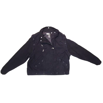 Chaqueta de motociclista grande vintage para mujer Jamie Sadock negra mangas desmontables Foto 1 de 4