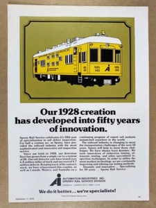 1978 Sperrbahn Inspektion Detektionsdienst Vintage Druck Anzeige - Bild 1 von 1
