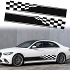 Black Auto Racing Body Side Stripes  for All Cars SUV Off-Road Vehicles