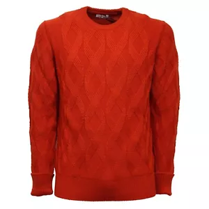 5508AC maglione uomo PAOLO PECORA wool red sweater men - Picture 1 of 4
