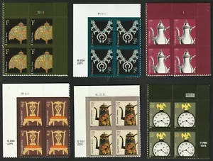 US 2003-2008 AMERICANA SERIES 3749A, #3753, 3754, 3755, 3756A, 3757 PLATE BLOCKS - Picture 1 of 10