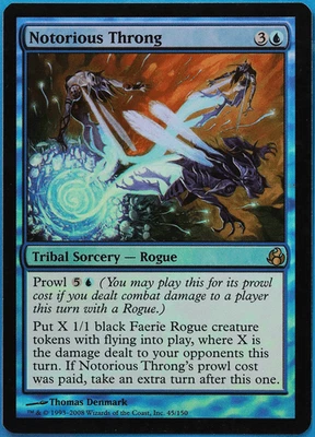 Notorious Throng FOIL Morningtide PLD Blue Rare MAGIC CARD (ID# 498203) ABUGames - Image 1 of 2