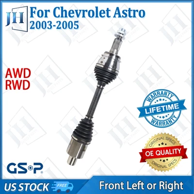 Eje CV delantero izquierdo o derecho original para Chevrolet Astro V6 2003-05 4,3 L AWD TRACCIÓN TRASERA Foto 1 de 4