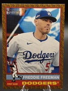 2025 Topps Heritage Freddie Freeman Color del Año #/76 Dodgers SP - Imagen 1 de 3