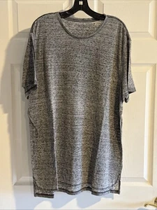 All Saints Gray Poly Linen T Shirt Sz XL NWOT - Picture 1 of 4