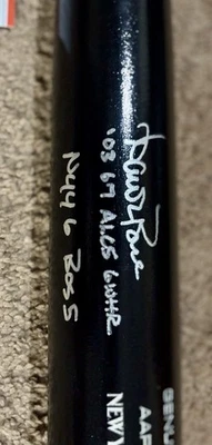 AARON BOONE FIRMADO TAMAÑO COMPLETO LOUISVILLE SLUGGER BAT NEW YORK YANKEES STEINER CERTIFICADO DE AUTENTICIDAD Foto 1 de 3