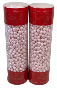2 New Sealed 66 Foot 9mm Home For The Holidays Pink Rose Bead Beaded Garland - Picture 1 of 5