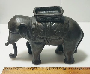 Cast Iron Elephant Bank Swinging Trunk Howdah Antique Mechanical A.C. Williams? - Picture 1 of 9