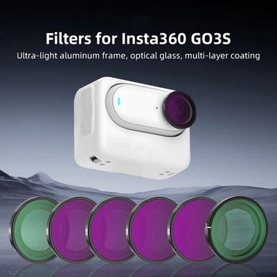 Camera Filter ND Light Reduction UV Protection CPL Accessories for Insta360 GO3S - Image 1 of 4