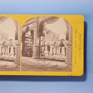 Paris Stereoview 3D C1867 Real Photo France Exhibition English Plasterwork - Picture 1 of 3