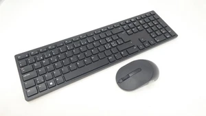 Combiné clavier et souris sans fil Dell KM5221W noir SWISS Pro - 519XF - Photo 1/5
