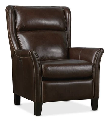 Silla reclinable de cuero Hooker Furniture RC826-PH Henley 33" W - Espresso / Oscura Foto 1 de 4